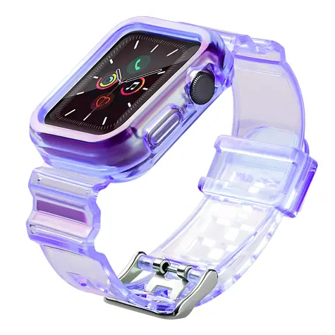 Hurtel Silikonový řemínek fialová / Řemínek / Apple Watch 38/40/41 mm