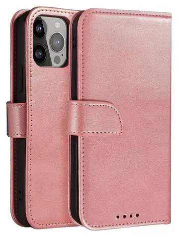 Hurtel Magnetické flip pouzdro pro Samsung Galaxy S25 růžová / Pouzdro / Magnetické / S klopou
