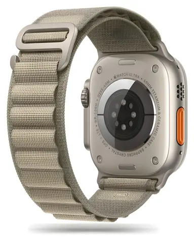 Tech-Protect Nylon Pro Strap olivová / Řemínek / pro Apple Watch Series 4-9, SE, Ultra 1 a 2 / 42/44/45/49 mm