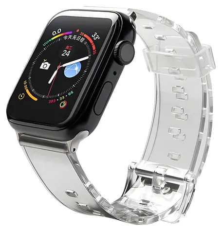 Hurtel Silicone Strap 42/44 mm černá / Řemínek pro Apple Watch / Silikonový