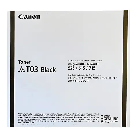 Canon originální toner T03 černá / imageRUNNER ADVANCE 715i/615i/525i/715iZ/615iZ/525iZ / 51.500 stran