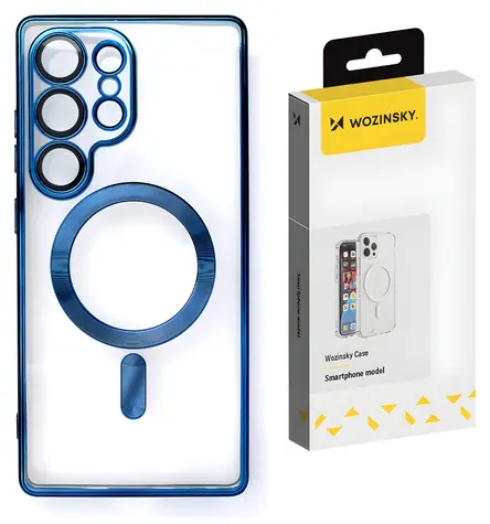 Wozinsky Electroplated MagSafe modrá / Zadní kryt / Samsung Galaxy S24 FE / MagSafe