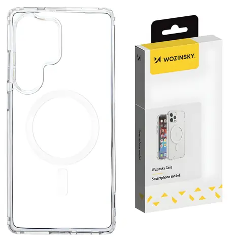 Wozinsky Ultra Clear kryt s MagSafe pro Samsung Galaxy S25 čirý / Kryt / Magnetický (MagSafe) / Průhledný