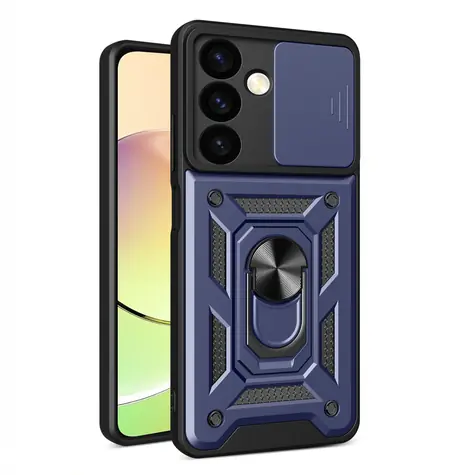 Hurtel Hybrid Armor Camshield pro Xiaomi POCO C65/Redmi 13C modrá / Pouzdro na telefon / Odolné / Kryt fotoaparátu