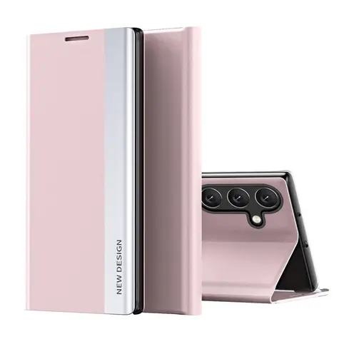Hurtel Sleep Case Pro Samsung Galaxy S25 Edge růžová / Flipové pouzdro / Stojánek