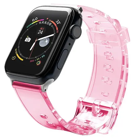 Hurtel Silicone Strap Light červená / Řemínek / Apple Watch 42/44 mm / Silikonový