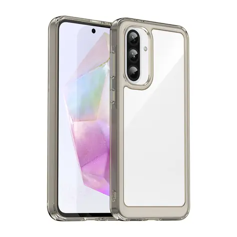Hurtel Outer Space kryt pro Samsung Galaxy A56 černý, poloprůhledný / Kryt na mobilní telefon / flexibilní rámeček