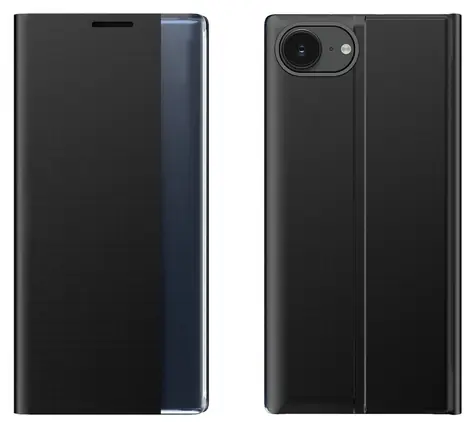 Hurtel Sleep Case černá / Flipové pouzdro se stojánkem / Apple iPhone 16e, 17e