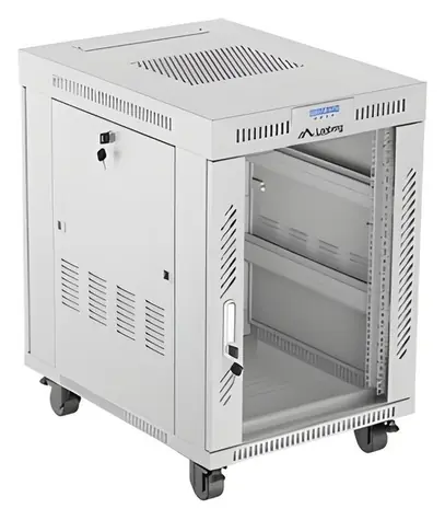 Lanberg Rack 15U/600x800 šedá / Stojanový rozvaděč / 19