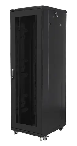 Lanberg Rack 42U černá / Stojanový rozvaděč / 19