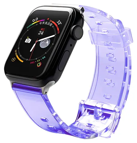 Hurtel Silicone Strap 38/40 mm fialová / Řemínek pro Apple Watch / Silikonový