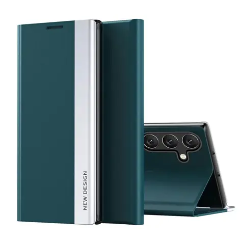 Hurtel Sleep Case Pro Samsung Galaxy S25 Ultra zelená / Pouzdro / sklápěcí