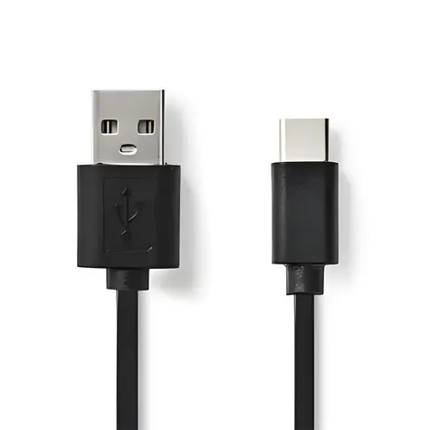 Nedis USB-C černá (CCGP60600BK30) / Datový kabel / USB-C - USB-A / USB 2.0 / 3 m