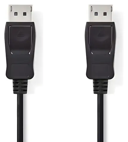 Nedis DisplayPort kabel 3 m černý / Kabel DisplayPort / 4K 60Hz / Poniklované konektory / Kulatý PVC