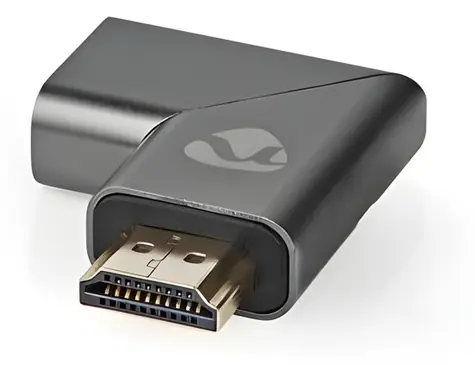 Nedis Profigold Fabritallic HDMI adaptér lomený vlevo / Adaptér / HDMI zástrčka - HDMI zásuvka
