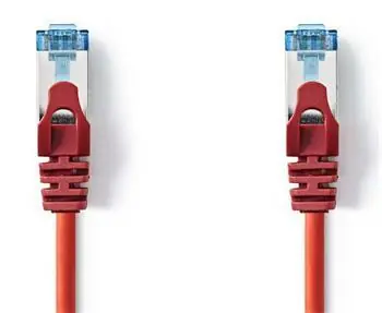 Nedis CAT6a červená / Síťový kabel / SF/UTP / RJ45 - RJ45 / 3 m