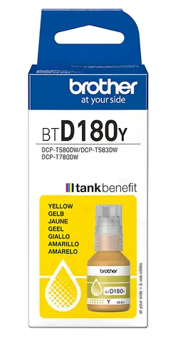Brother BTD180Y / Inkoustová lahvička / žlutá / Originální / DCP-T580DW, DCP-T583DW, DCP-T780DW