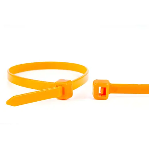 WKK stahovací páska 300x3,6 mm oranžová / Stahovací páska / plast / uvolnitelná / 100 ks