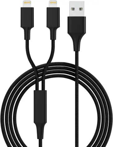 Smrter Hydra DUO černá / Nabíjecí kabel / Lightning / 1,2 m