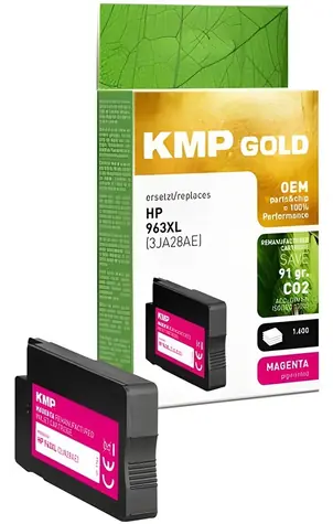 KMP GOLD 963XL (3JA28AE) purpurová / Cartridge / renovovaná, XL / pro HP OfficeJet Pro 9010-9023 / 1600 stran