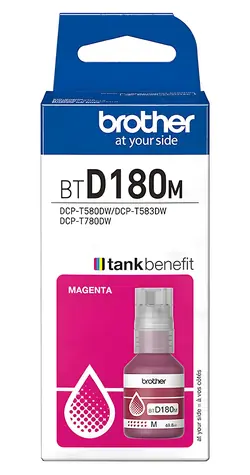 Brother BTD180M / Inkoustová lahvička / purpurová / Originální / DCP-T580DW, DCP-T583DW, DCP-T780DW