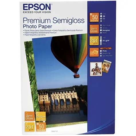 Epson Premium Semigloss / Fotopapír / 10x15 cm / 50 listů / 251 g/m2