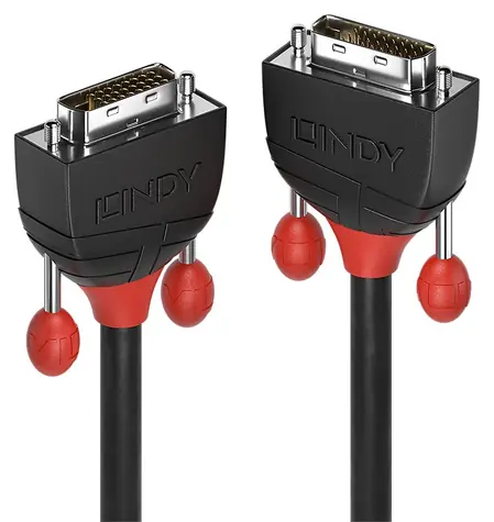 Lindy DVI-D Dual Link Black Line 2 m černá / Kabel / DVI-D - DVI-D / max. 2560×1600 px
