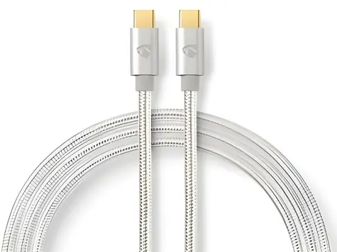 Nedis Profigold Fabritallic / Kabel USB / USB-C - USB-C / USB 2.0 / 480 Mbps / 10 W / 3 m