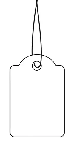 Herma Závěsné etikety s provázkem červené / Etiketa / 32x50 mm / 1000 ks