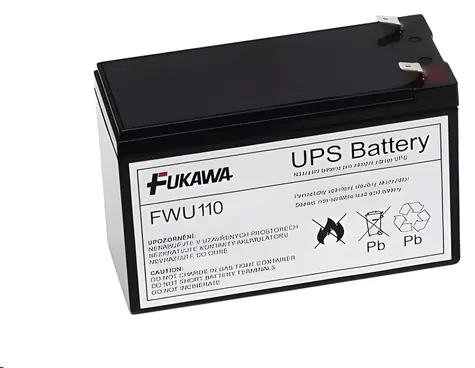 Fukawa FWU110 / Náhradní baterie pro UPS / náhrada za APC RBC110 / 12V / 7Ah