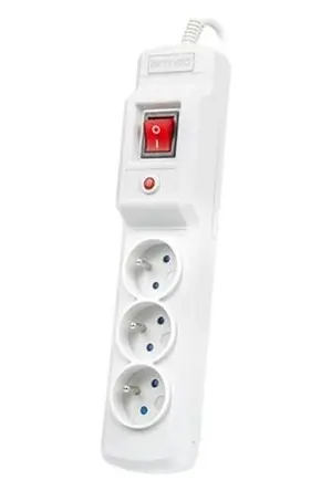 Armac Multi M3 šedá / Přepěťová ochrana / 3 zásuvky / 5 m kabel / 2500 W