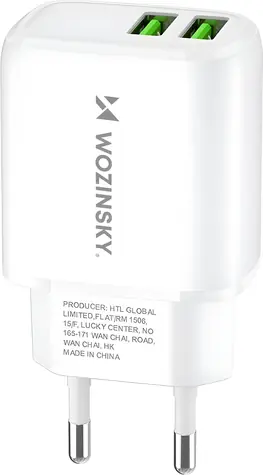 Wozinsky CUWCW / Nabíječka síťová / 2x USB-A / 2,4A