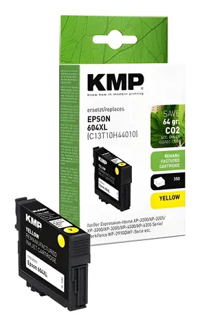 KMP T10H4 604XL žlutá / Renovovaná cartridge / náhrada za Epson 604XL / 5 ml / 350 stran