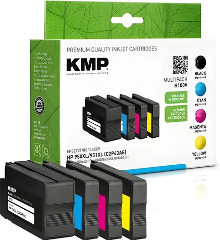 KMP C2P43AE / Cartridge / náhrada HP 950XL, 951XL / Multipack BK/C/M/Y / pro OfficeJet Pro 8100, 8600