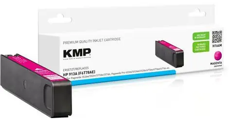 KMP alternativní cartridge HP 913A (F6T78AE) purpurová / 3000 stran / Hybrid-Chip / renovovaná