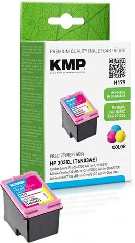 KMP H179 / Inkoustová cartridge / Náhrada za HP 303XL (T6N03AE) / Barevná / Standardní výtěžnost