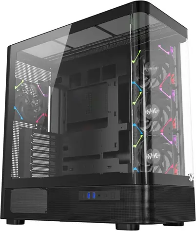 XYZ PC GEAR Quantum ARGB černá / PC skříň / ARGB podsvícení / ATX / E-ATX