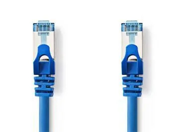 Nedis CAT6a modrá / Síťový kabel / SF/UTP / RJ45-RJ45 / 0,5 m