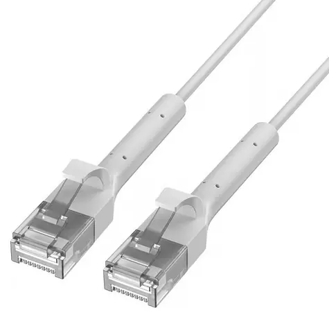 Extralink patch kabel Cat 6 U/FTP bílý / Patch kabel / RJ-45 / 2 m / 1 Gbit/s / ohnutý konektor