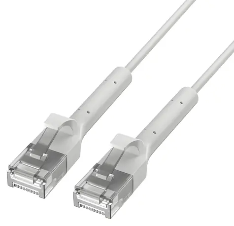 Extralink patch kabel Cat.6A U/FTP bílý, zalomený konektor, 3 m / Patch kabel / RJ-45 / měděné jádro