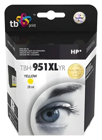 TB CN048AE (HP 951XL) žlutá / Inkoustová kazeta / 28 ml / 1635 stran / pro HP OfficeJet Pro 8100, 8600