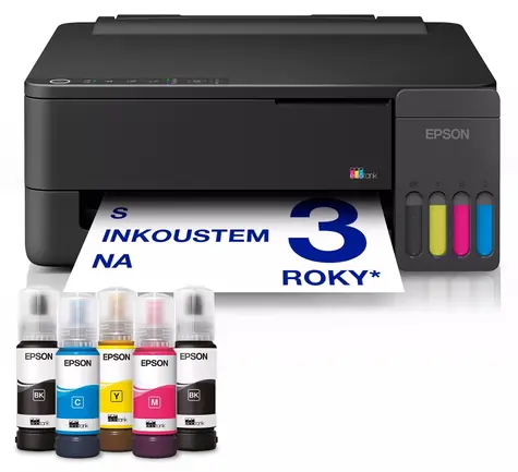 Epson EcoTank L1350 / Tiskárna / A4 / inkoustová / 33 str/min / 5760x1440dpi / USB & Wi-Fi Direct