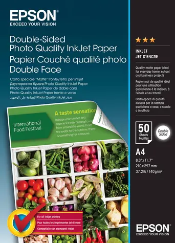 Epson Photo Quality oboustranný fotopapír / Fotopapír / A4 / matný / 140 g/m2 / 50 listů