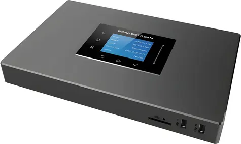 Grandstream UCM6302 / IP pobočková ústředna / 2x FXO / 2x FXS / 3x Gigabit LAN PoE+ / 1000 uživatelů
