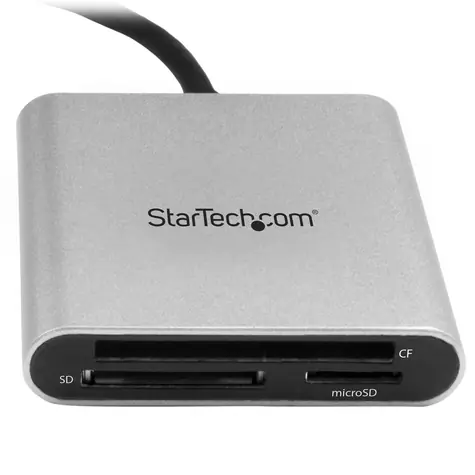 StarTech Multi-Card Reader USB-C černá/stříbrná / Čtečka paměťových karet / SD, microSD, CF / USB 3.2 Gen 1