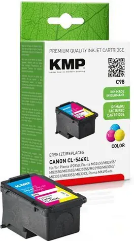 KMP renovovaná cartridge CL-546XL / 13 ml / 300 str. / Barevná