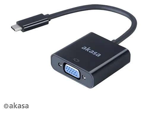 Akasa AK-CBCA03-15BK černá / Redukce USB-C - VGA