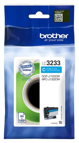 Brother LC-3233C / Inkoustová náplň / Cyan / pro MFC-J1300DW, DCP-J1100DW / 1500 stran