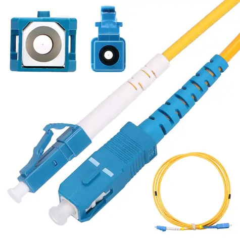 Extralink LC/UPC-SC/UPC žlutý / Patchcord / Jednomódový / Simplex / G652D / 3 mm / 2 m