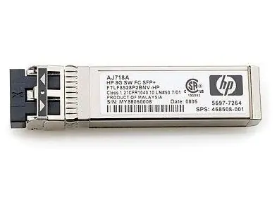 HP SFP+ transceiver 8Gb Short Wave / Transceiver / Fibre Channel / 8 Gb/s